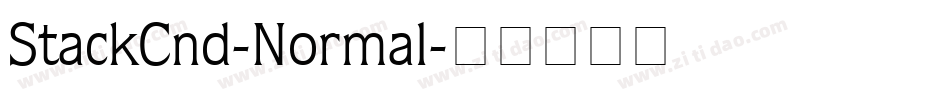 StackCnd-Normal字体转换