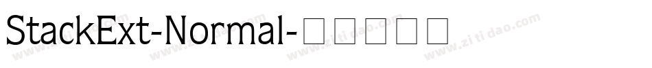StackExt-Normal字体转换