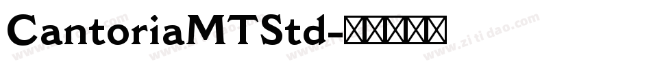 CantoriaMTStd字体转换