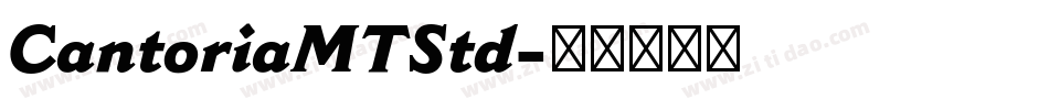CantoriaMTStd字体转换