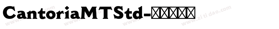 CantoriaMTStd字体转换