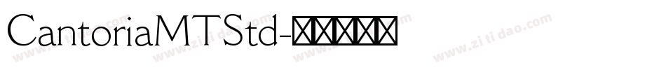 CantoriaMTStd字体转换