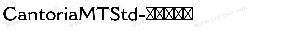 CantoriaMTStd字体转换