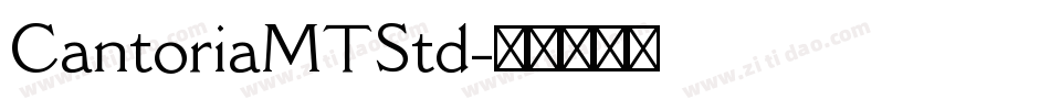 CantoriaMTStd字体转换