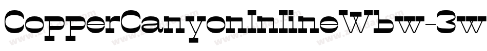 CopperCanyonInlineWbw-3w9M字体转换
