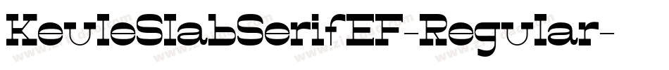 KeuleSlabSerifEF-Regular字体转换