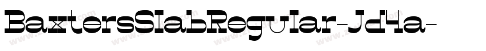 BaxtersSlabRegular-Jd4a字体转换