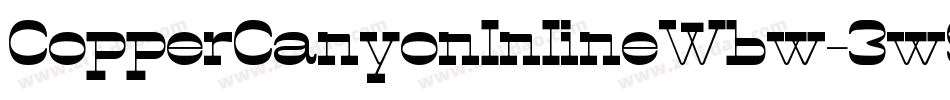 CopperCanyonInlineWbw-3w9M字体转换