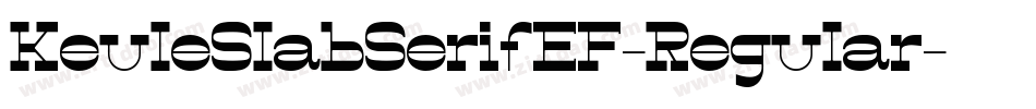 KeuleSlabSerifEF-Regular字体转换
