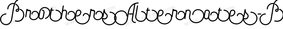 BrothersAlternates-Bold字体转换