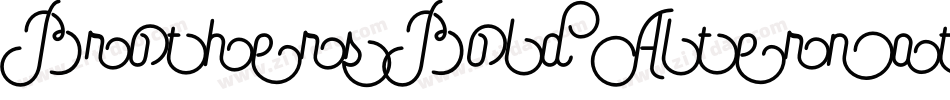 BrothersBoldAlternates字体转换
