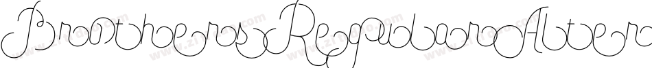 BrothersRegularAlternates字体转换