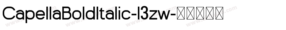 CapellaBoldItalic-l3zw字体转换