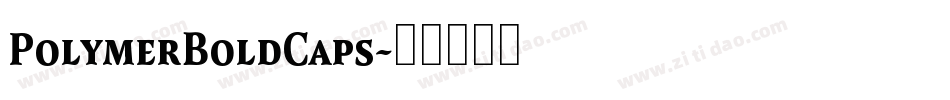 PolymerBoldCaps字体转换