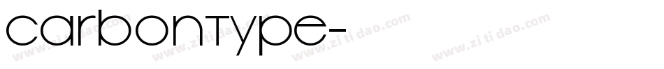 CarbonType字体转换