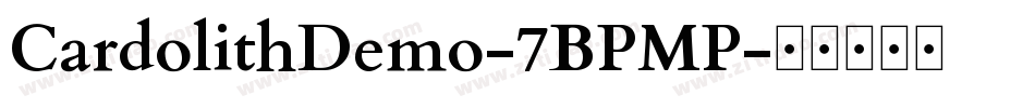 CardolithDemo-7BPMP字体转换