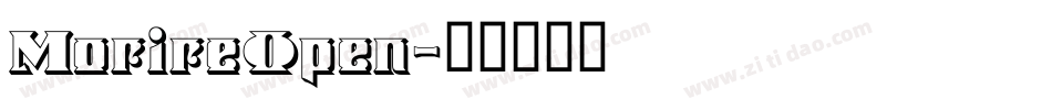 MorireOpen字体转换