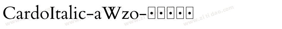 CardoItalic-aWzo字体转换