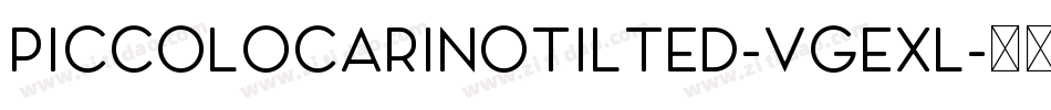 PiccoloCarinoTilted-VGEXl字体转换