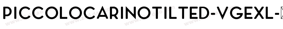 PiccoloCarinoTilted-VGEXl字体转换