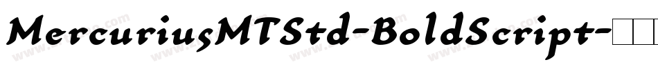 MercuriusMTStd-BoldScript字体转换