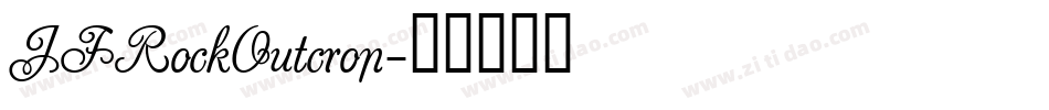 JFRockOutcrop字体转换