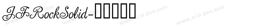 JFRockSolid字体转换