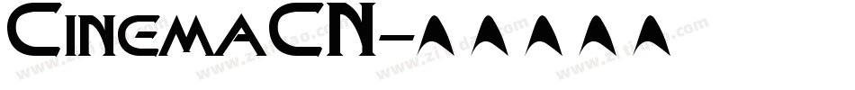 CinemaCN字体转换