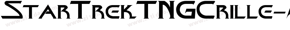 StarTrekTNGCrille字体转换