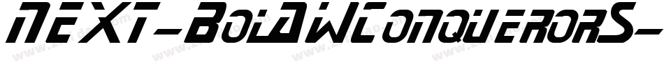 NEXT-BolAWConquerorS字体转换