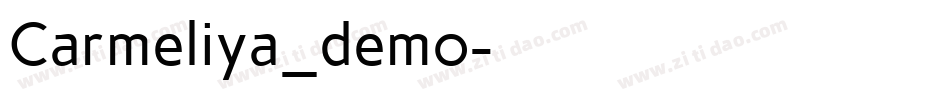 Carmeliya_demo字体转换