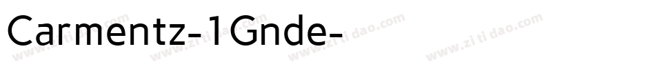 Carmentz-1Gnde字体转换