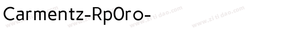 Carmentz-Rp0ro字体转换