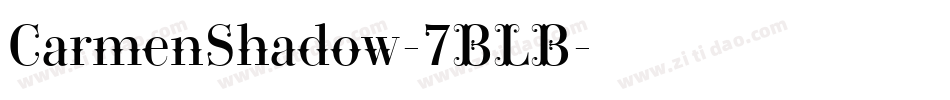 CarmenShadow-7BLB字体转换
