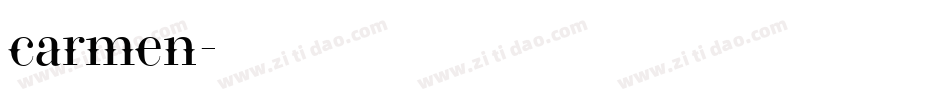 carmen字体转换