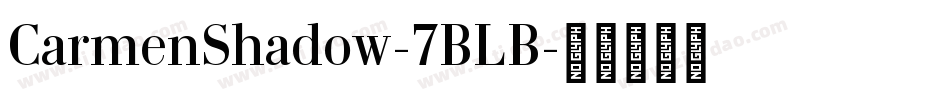 CarmenShadow-7BLB字体转换
