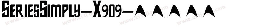 SeriesSimply-X909字体转换