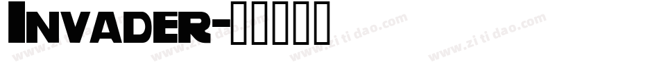 Invader字体转换