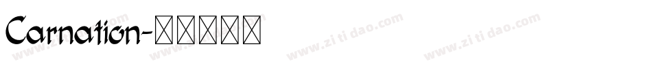 Carnation字体转换