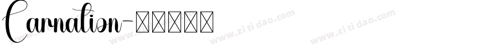 Carnation字体转换