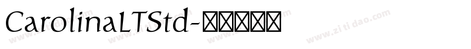 CarolinaLTStd字体转换