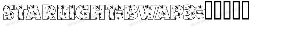 Starlight-BWaP3字体转换