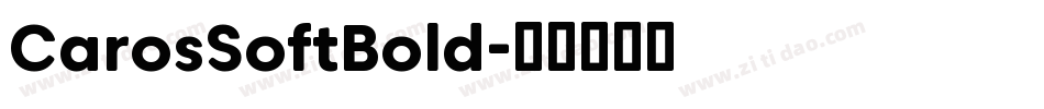 CarosSoftBold字体转换