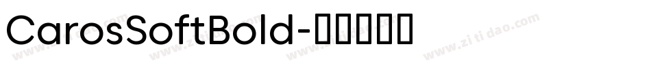 CarosSoftBold字体转换