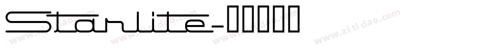 Starlite字体转换