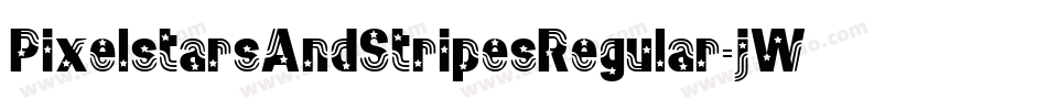 PixelstarsAndStripesRegular-jWOO字体转换