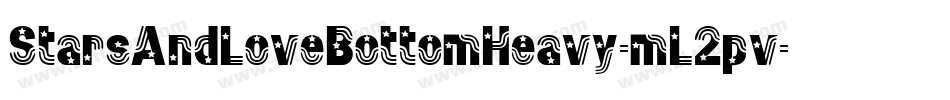 StarsAndLoveBottomHeavy-mL2pv字体转换