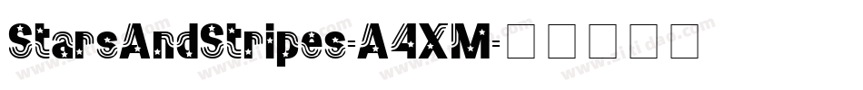 StarsAndStripes-A4XM字体转换