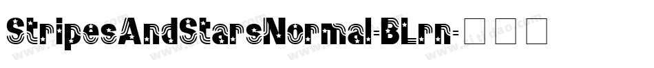 StripesAndStarsNormal-BLrn字体转换
