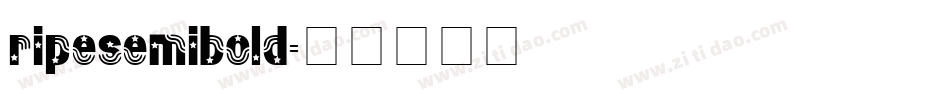 ripesemibold字体转换
